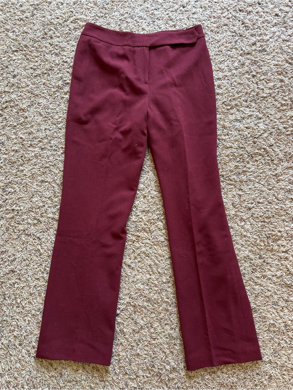 Allen B. By Allen Schwartz Burgundy Boot Cut Pants Womens 6 Formal Business
